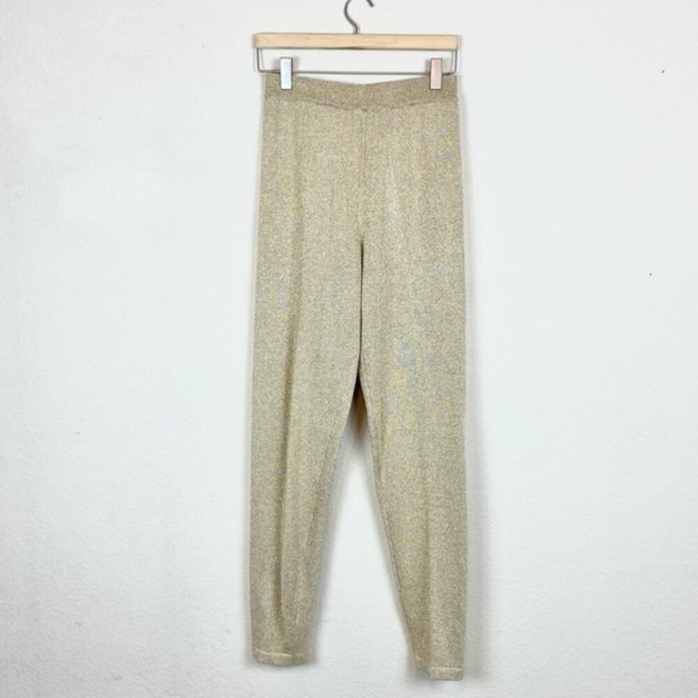 Shannan Pants NWT Gold Metallic High Waisted